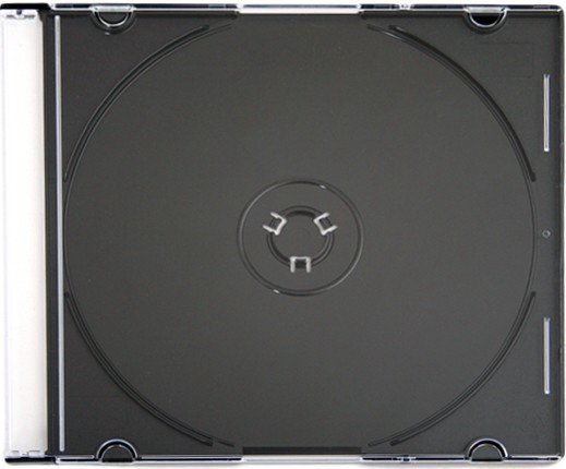 CD dėklas Omega Slim, black (56622)