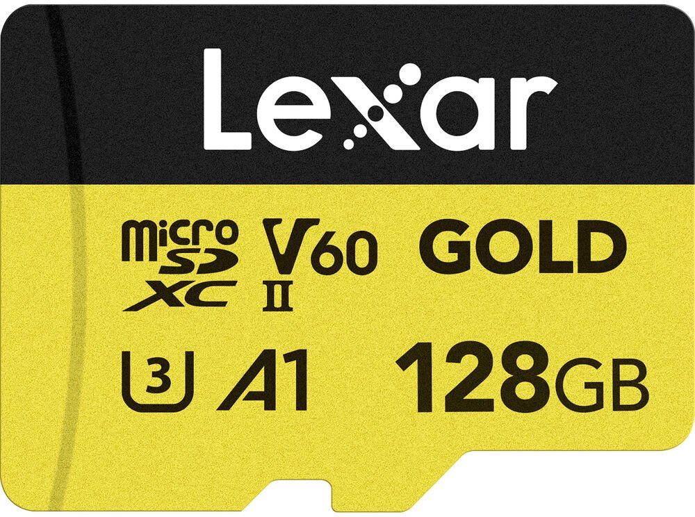 Lexar memory card microSDXC 128GB Gold UHS-II V60 A1