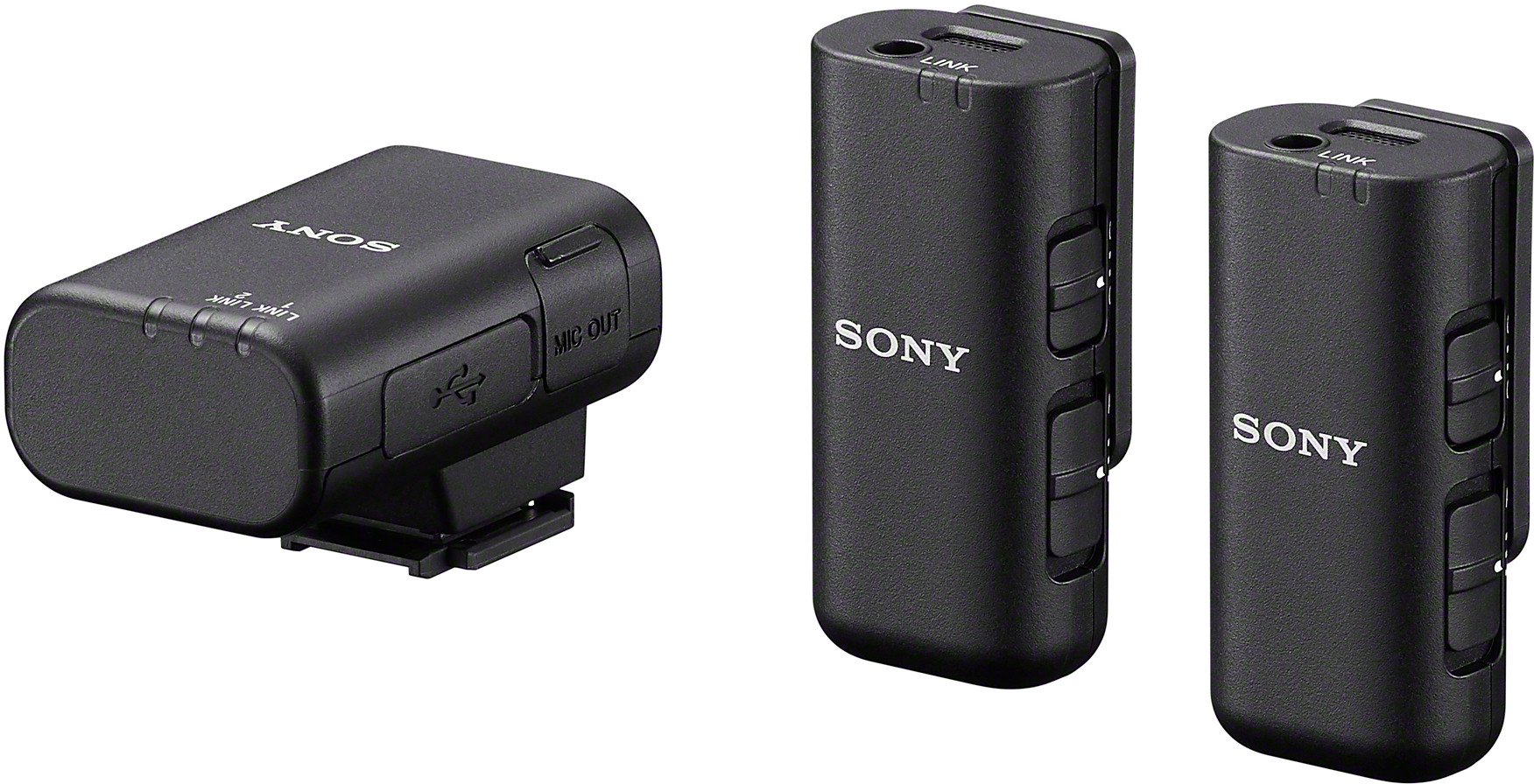 Sony wireless microphone ECM-W3 x2 + charging case
