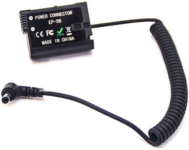 Caruba Nikon EN EL15 full decoding Dummy battery (spring cable)