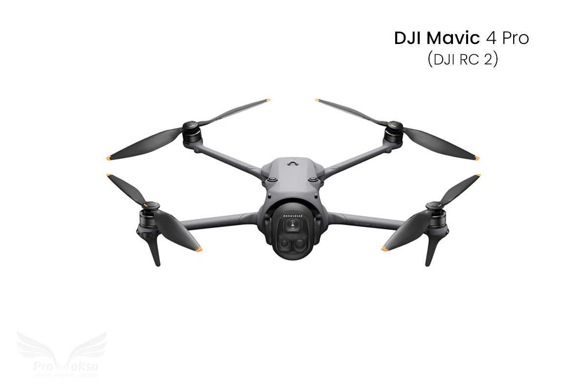 DJI Mavic 4 Pro dronas su DJI RC 2 pulteliu