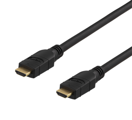 DELTACO PRIME Aktyvus HDMI kabelis, 15m, HDMI Type-A, 4K, Juodas / HDMI-3150|HDMI-3150
