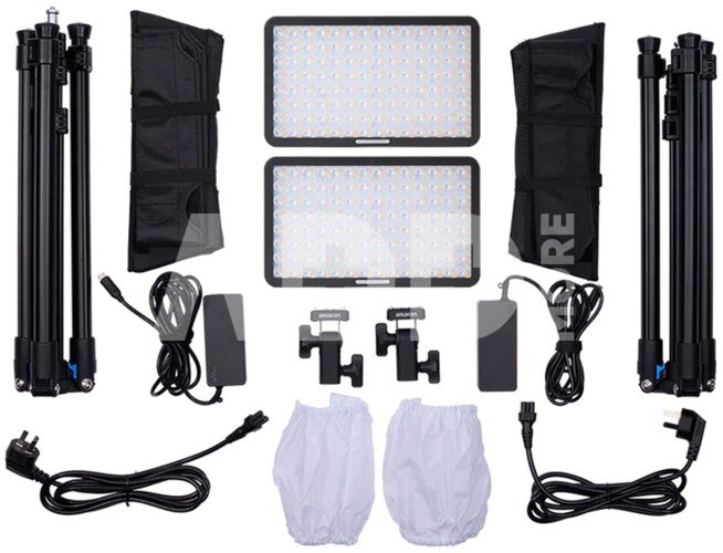Amaran Pano 60c - 2 Light Kit (Charcoal)