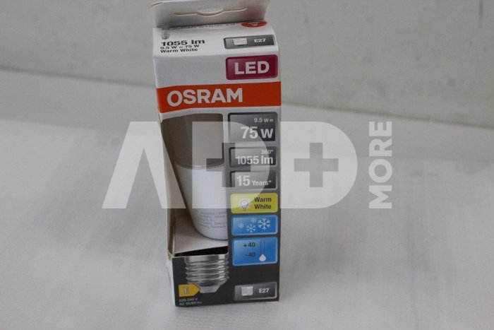 SALE OUT. Osram Parathom Stick LED FR 75 non-dim 9W/827 E27 bulb | Parathom Stick LED FR | E27 | 9 W | Warm White | DAMAGED PACKAGING