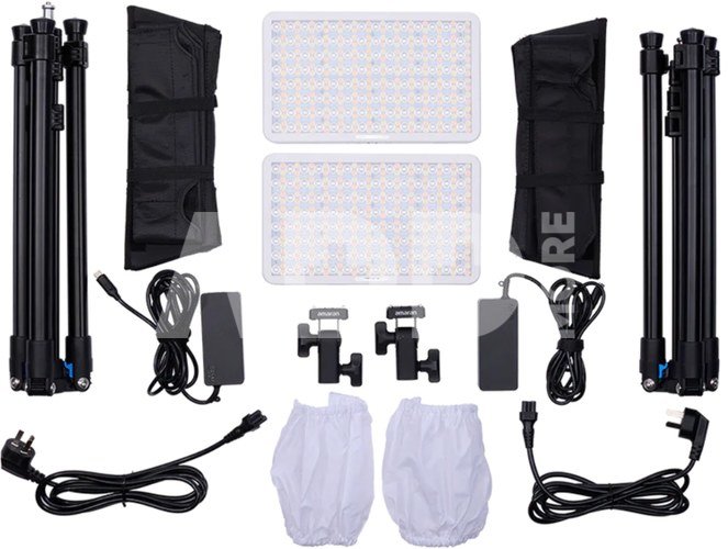 Amaran Pano 60c - 2 Light Kit (White)