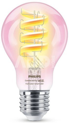 Philips Smart WiFi Filament Clear RGB | E27 | 6.3 W | Full colour