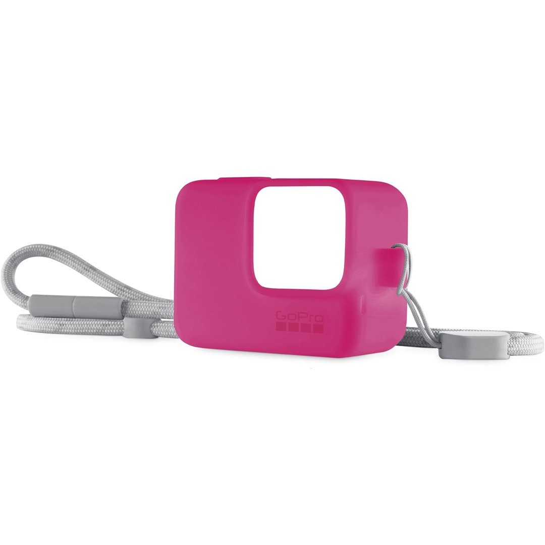 GOPRO SLEEVE + LANYARD ELECTRIC PINK