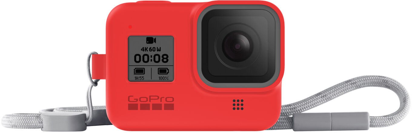GoPro Sleeve + Lanyard Hero8 Black, red