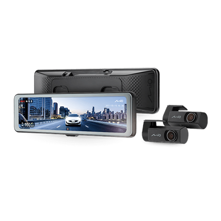 Mio MiVue R860WD, Dash Cam | GPS | Wi-Fi | Front and rear cams synchronized for recording with an unobstructed view; 11.26" IPS anti-glare touchscreen; Upgrade to the STARVIS 2 technology for clear details; Integrated high speed Wi-Fi – Quick pairing us|5415N7540005