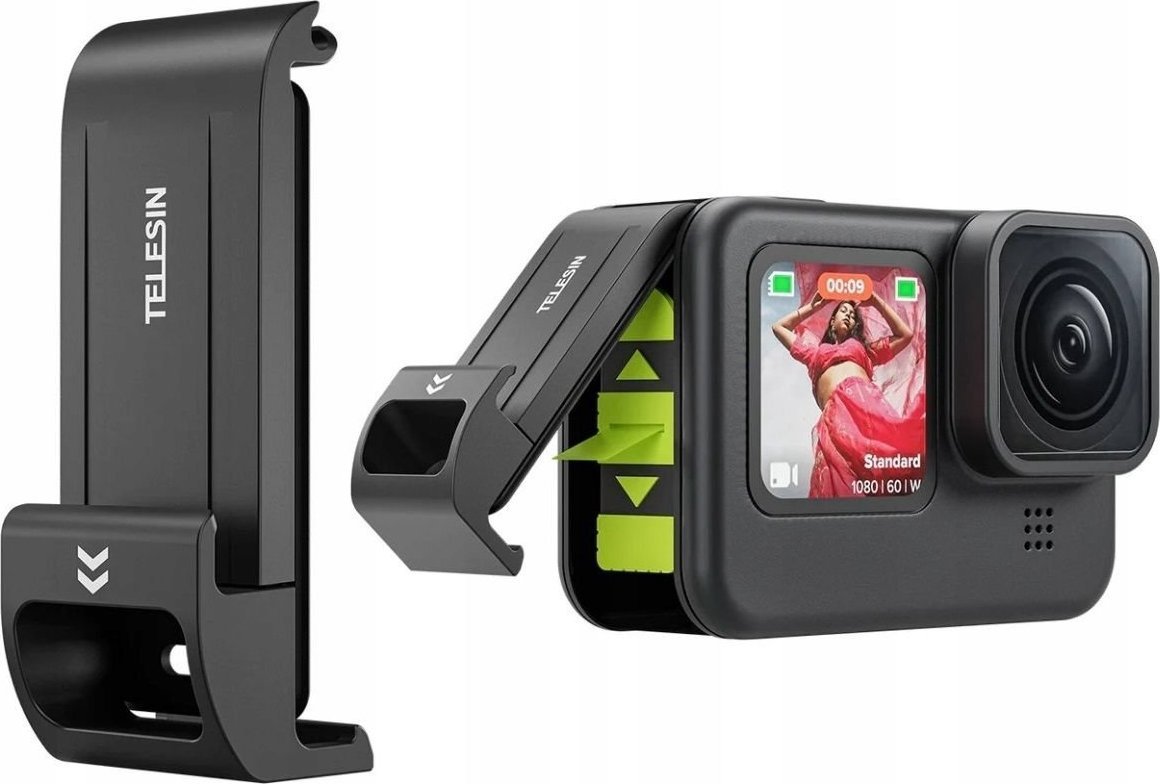 Telesin Doors Loading Battery Handle with USB-C hole to GoPro HERO 11 10 9 / GP-CLC-G11