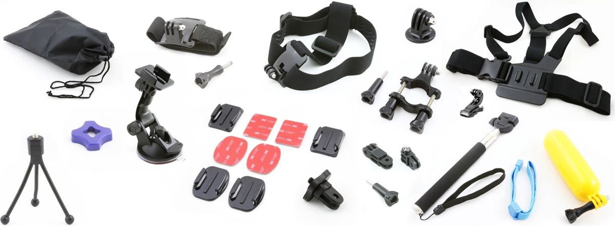 Xrec Accessories For Gopro / Sjcam / Sony Action Cam / Tracer / Goclever / Manta / Overmax / Xiaomi