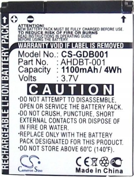 Cameron Sino Battery Battery type AHDBT-001 / ABPAK-001 / AHDBT