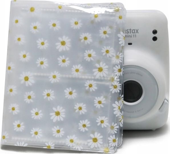 LoveInstant Album On 64 Photos For Fujifilm Instax Mini 8 9 11 White Chamomiles