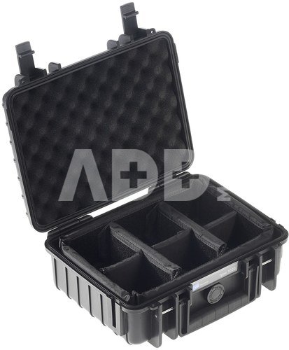 B&W International Type 1000 black incl. Padded Divider