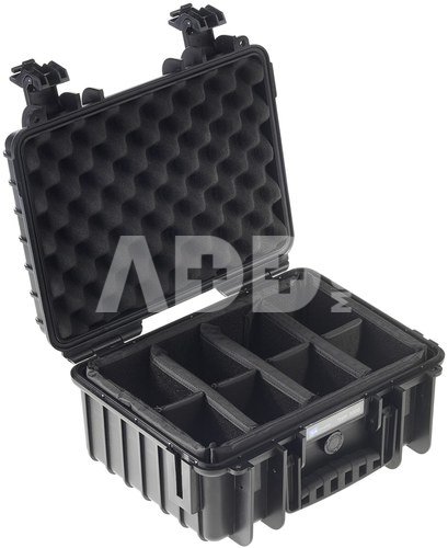 B&W International Type 3000 black incl. Padded Divider
