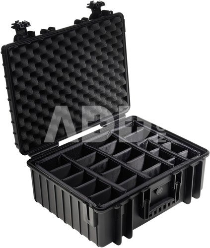 B&W International Type 6000 black incl. Padded Divider