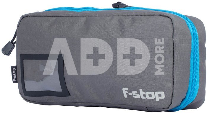 F Stop Accessory Pouch Medium Gargoyle (Grey) / Blue Zipper