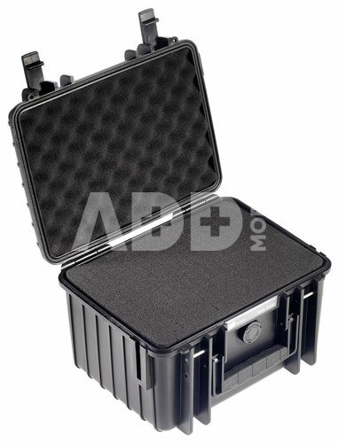 B&W International Type 2000 black incl. pre-cut foam