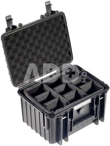 B&W International Type 2000 black incl. Padded Divider
