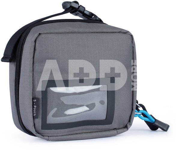 F Stop Accessory Pouch Small Gargoyle (Grey) Black Zipper