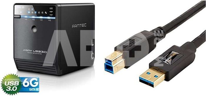 FANTEC QB-35US3-6G black 4x3,5 SATA HDD USB3.0 eSATA