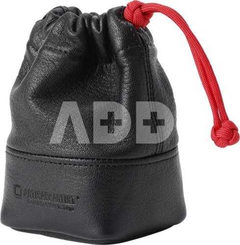 Artisan & Artist I ACAM-LPL120 I Full Leather Lens Pouch (S) Black