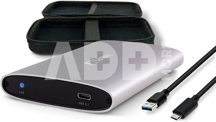 FANTEC ALU-25U31 silver 2,5 USB 3.1 Type C Aluminium