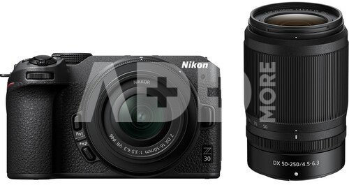 Nikon Z30 with 16-50mm and 50-250mm VR kit