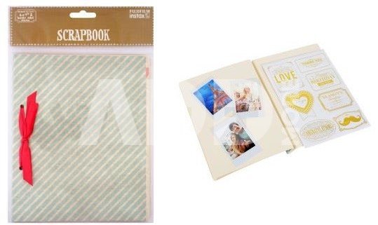 instax Scrapbook "Blue Stripe"