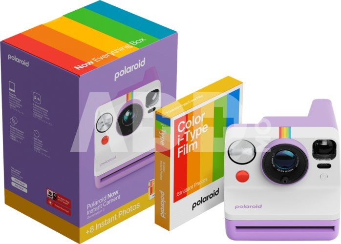 Polaroid Now Gen 3 Purple bundle with Color Film (8 photos)
