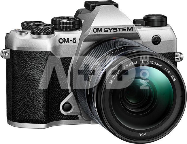 OM System OM-5 Mark II + 14-150mm II (silver)+ papildoma baterija + žiūronai + papildoma garantija NEMOKAMAI !
