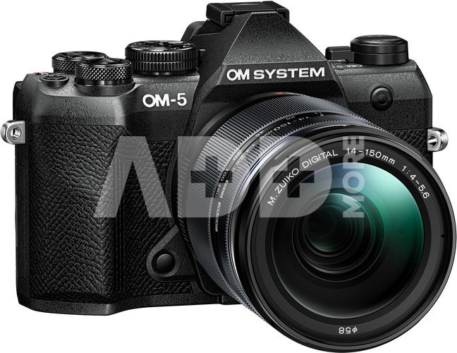 OM System OM-5 Mark II + 14-150mm II (black)+ papildoma baterija + žiūronai + papildoma garantija NEMOKAMAI !