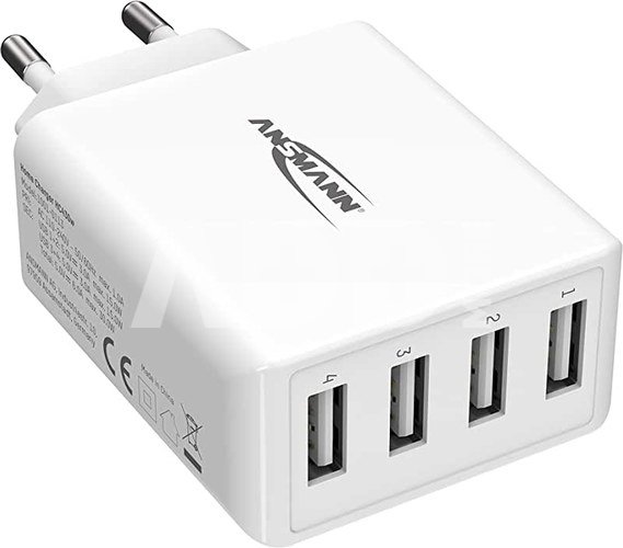 Ansmann Home Charger HC430 4xUSB 3000mA weiß