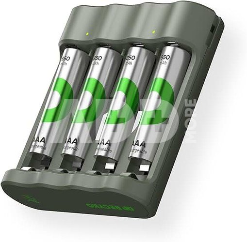 GP ReCyko B441 4-Port USB-Modell Ladegerät inkl.4xAAA NiMh 850mAh