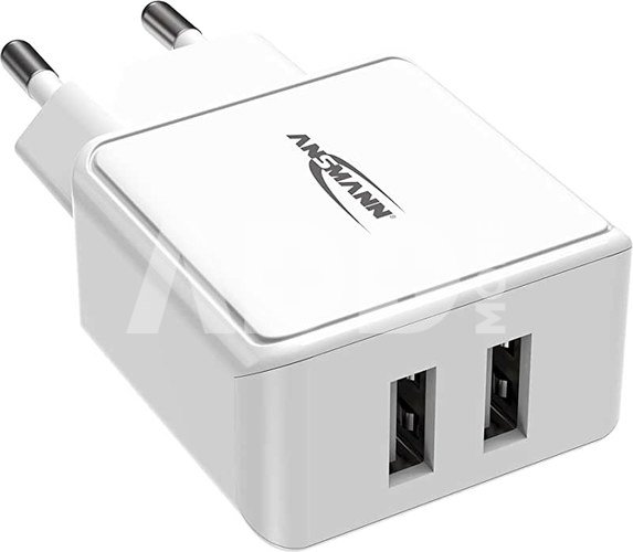 Ansmann Home Charger HC212 2xUSB 2400mA white