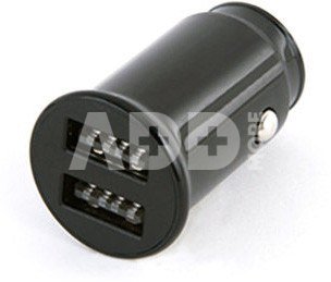 Platinet car charger 2xUSB 2.1A, black (44992)