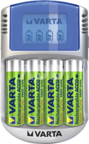 Varta LCD Charger 12V USB incl. 4 Accu 2500 mAh Mignon AA