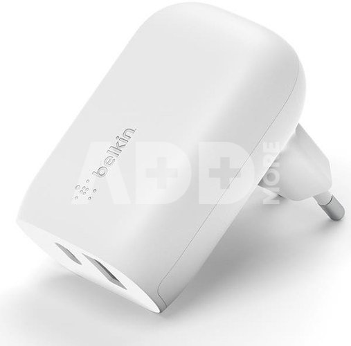 Belkin Dual Netzladegerät 37W USB-C 25W PD + USB-A WCB007vfWH