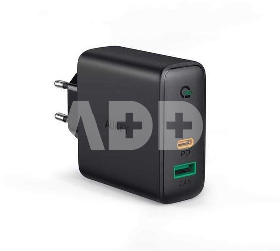 AUKEY PA-D3 Wall Charger 2xUSB Power Delivery (1xUSB+1xUSB C) 5.4A 60W Dynamic Detect