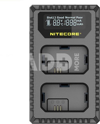 Nitecore USN1 Compact Dual Charger for Sony NP FW50 with indicator + USB