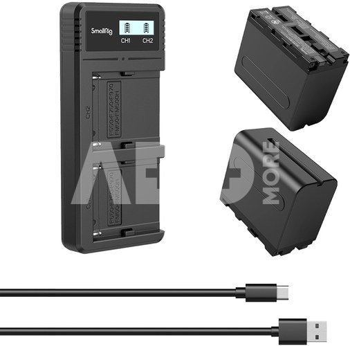 SmallRig 3823 NP-F970 Battery and Charger Kit