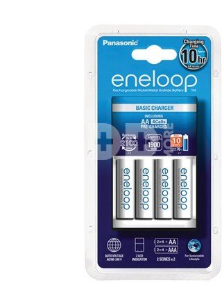 Panasonic Eneloop Basic Charger + 4x1900 AA