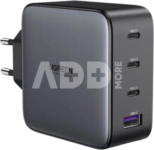 UGREEN USB-A+3xUSB-C 100W GaN Tech Fast Wall Charger EU Black