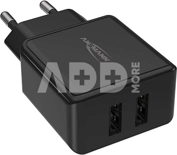 Ansmann Home Charger HC212 2xUSB 2400mA black