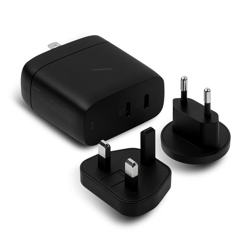 Native Union 67W Dual USB-C Fast GaN PD Wall Charger Black