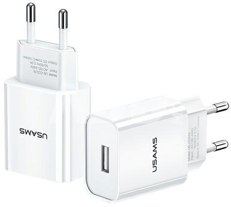 USAMS Charger T18 1xUSB 2,1A Only Head