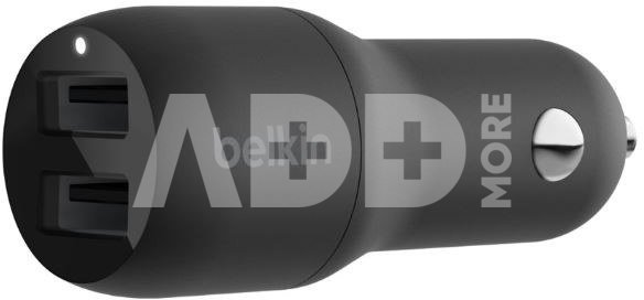 Belkin USB-A Car Charger 24W black CCB001btBK