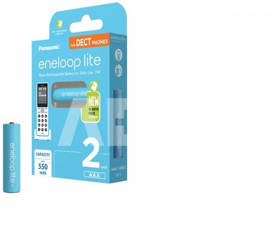Įkraunamos baterijos Panasonic ENELOOP Lite BK-4LCCE/2DE, 550 mAh 3000 (2xAAA)