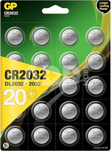 1x20 GP CR 2032 Lithium 3V 20 Stück Knopfzellen 0602032C20