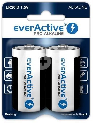 Baterijos LR20 everActive Pro Alkaline LR20 2xD